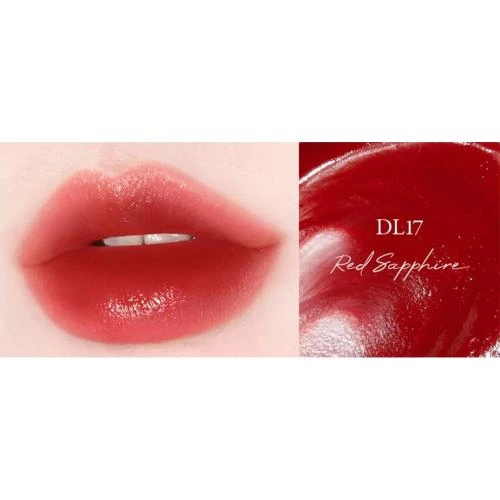 BLACK ROUGE Double Layer Over Velvet Ruj lichid DL17 Red Sapphire - Efect catifelat intens si hidratare de durata, 4.5g