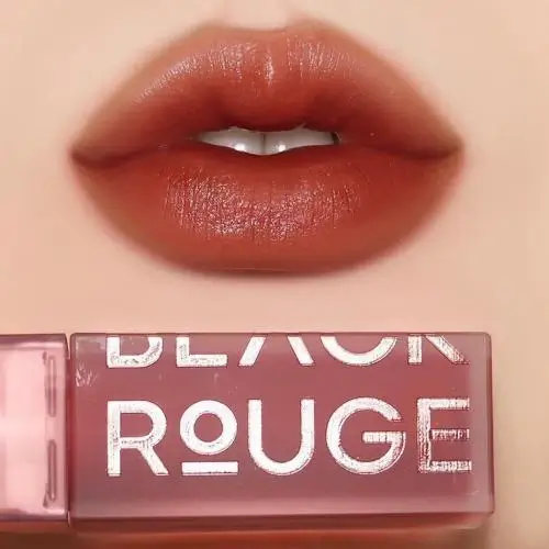 BLACK ROUGE Double Layer Over Velvet Luciu de buze DL03 Fauve Layer - Hidratare intensa si culoare rezistenta, 4.5g