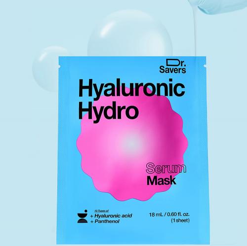 IT'S SKIN Dr. Savers Hyaluronic Hydro Mask Sheet, 18 ml - masca de fata formulata cu Acid Hialuronic si Panthenol, care contribuie la hidratarea tenului deshidratat si la mentinerea confortului pielii
