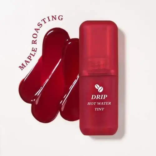 BLACK ROUGE Drip Hot Water Tint Nuantator pentru buze LV10 Maple Roasting - hidratare intensa si culoare mata de durata, 4.5g