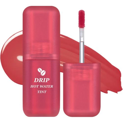 BLACK ROUGE Drip Hot Water Tint Nuantator pentru buze LV08 Peach Roasting - culoare mata intens hidratanta si rezistenta indelungata, 4.5g