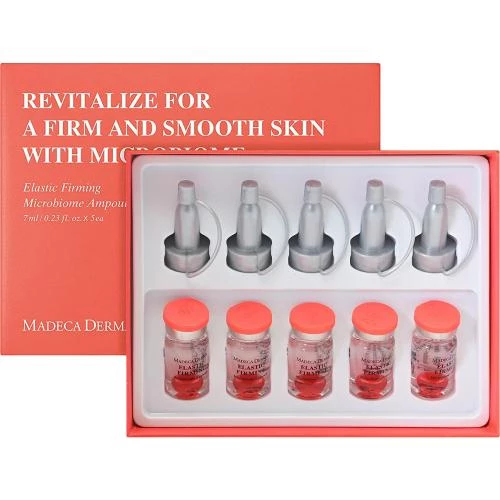 MADECA DERMA Elastic Firming Microbiome Ampoule ser de fata - elasticitate si hidratare, 7 ml x 5 buc