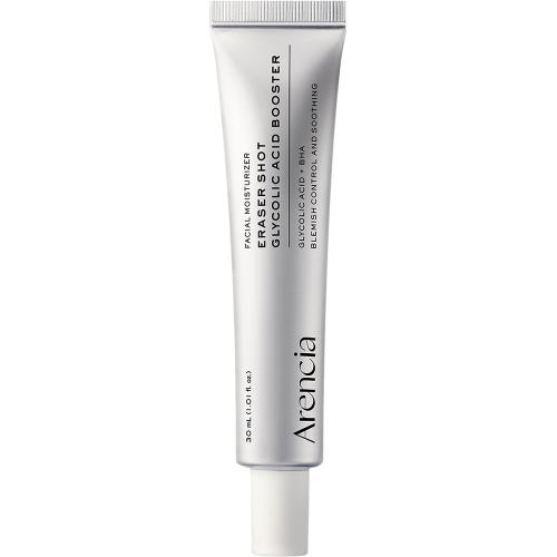 ARENCIA Eraser Shot Glycolic Acid Booster 30 ml - Ser de fata formulat cu acid glicolic si acid lactobionic, care contribuie la indepartarea celulelor moarte, diminuarea excesului de sebum si imbunatatirea texturii neuniforme a tenului