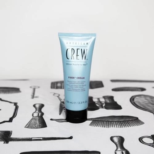 American Crew Fiber – Cremă Modelatoare cu Fixare Puternică și Textură Mată, Bărbați, 100 ml | Grooming Profesional