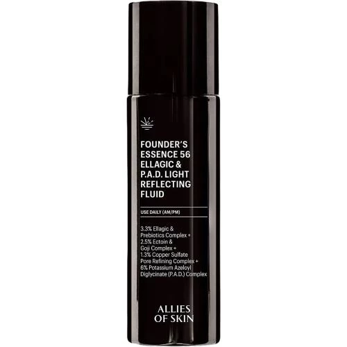 ALLIES OF SKIN Founder's Essence 56 Ellagic and P.A.D. Light Reflecting Fluid Esenta - luminozitate si hidratare, 100 ml