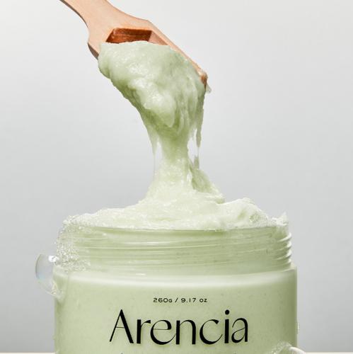 ARENCIA Fresh Cloud Body and Scalp Scrub Geranium and Primrose, 260 gr - exfoliant de corp formulat cu sare frantuzeasca si uleiuri vegetale, care contribuie la exfolierea delicata si la mentinerea confortului pielii