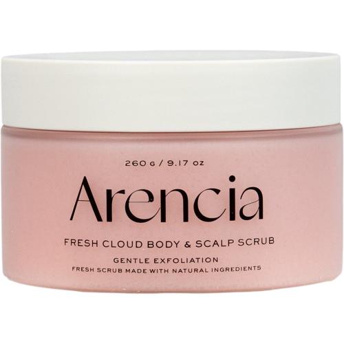 ARENCIA Fresh Cloud Body and Scalp Scrub Lavender and Pear, 260 gr - emulsie de corp formulata cu sare frantuzeasca si uleiuri vegetale, care contribuie la exfolierea delicata si la curatarea pielii intr-un singur pas