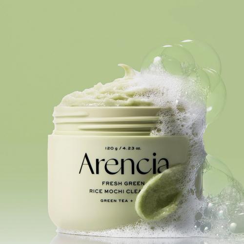 ARENCIA Fresh Green Rice Mochi Cleanser, 120 gr - balsam de curatare formulat cu pudra de orez si extract de ceai verde, care contribuie la curatarea porilor si la indepartarea excesului de sebum