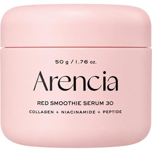 ARENCIA Fresh Red Smoothie Serum 30, 50 gr - ser de fata formulat cu niacinamida si colagen solubil, care contribuie la hidratarea pielii si la luminozitate