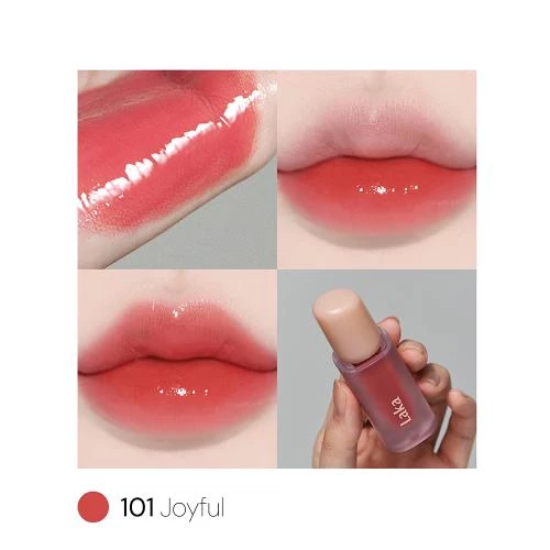 LAKA Fruity Glam Tint nuantator pentru buze 101 Joyful - hidratare si rezistenta, 4.5 gr