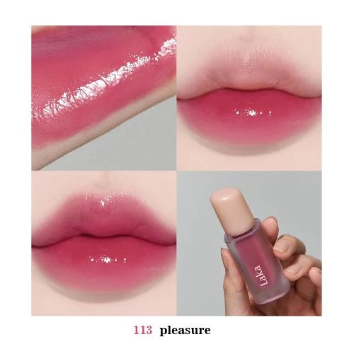 LAKA Fruity Glam Tint nuantator pentru buze 113 Pleasure - hidratare si rezistenta, 4.5 gr