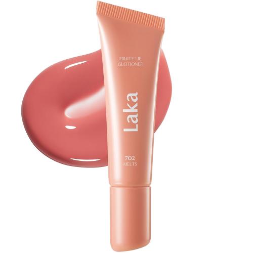 LAKA Fruity Lip Glotioner - luciu de buze formulat cu ulei din seminte de zmeura si mentol, care contribuie la hidratarea buzelor si la metinerea confortului - 10 ml - 702 Melts