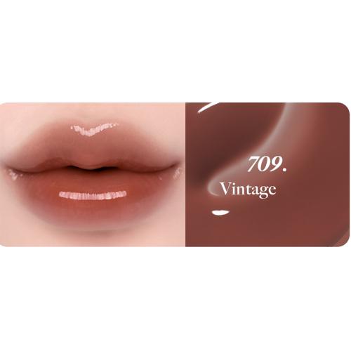 LAKA Fruity Lip Glotioner - luciu de buze formulat cu ulei din seminte de zmeura si mentol, care contribuie la hidratarea buzelor si la metinerea confortului - 10 ml - 709 Vintage