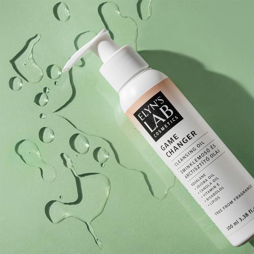 ELYN'S LAB Game Changer - ulei de curatare formulat cu ulei de jojoba si squalane, care contribuie la indepartarea machiajului, cremei de protectie solara si impuritatilor - 100 ml
