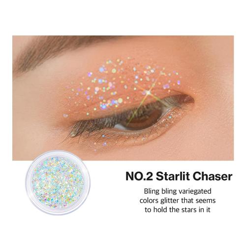 UNLEASHIA Get Loose Glitter Gel Mini Fard de pleoape No. 2 Starlit Chaser - stralucire si rezistenta, 4 gr