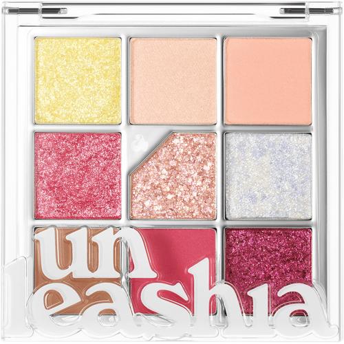 UNLEASHIA Glitterpedia Eye Palette fard de pleoape No. 7 All of Peach Ade - luminozitate si rezistenta, 6.9 gr
