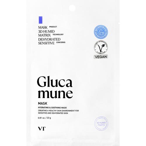 VT COSMETICS Glucamune Mask Sheet masca de fata - hidratare si calmare, 23 gr