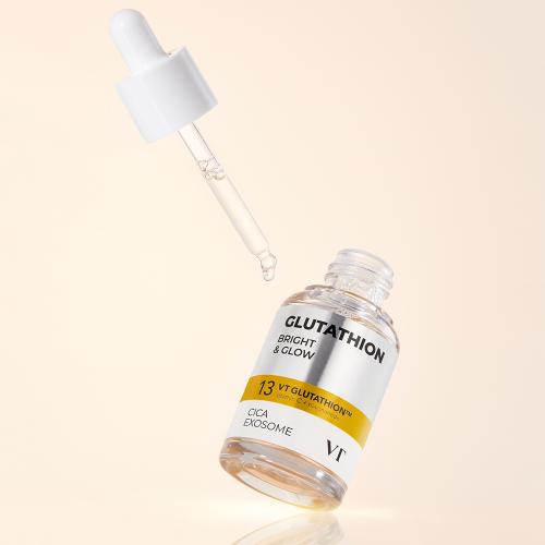 VT COSMETICS Glutathion Cica Exosome G2 Brightening Ampoule - ser de fata formulat cu glutation si cica, care reda luminozitatea si aspectul uniform al tenului - 30 ml