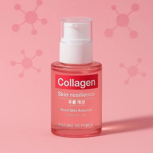  Nature Republic Good Skin Collagen Ampoule Ser de față cu colagen 30 ml – Ser pentru elasticitatea și fermitatea pielii