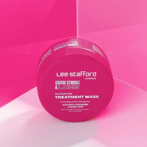 Lee Stafford Grow Strong & Long Activation Treatment Mask – Mască de păr pentru fortifierea și creșterea părului, 200 ml