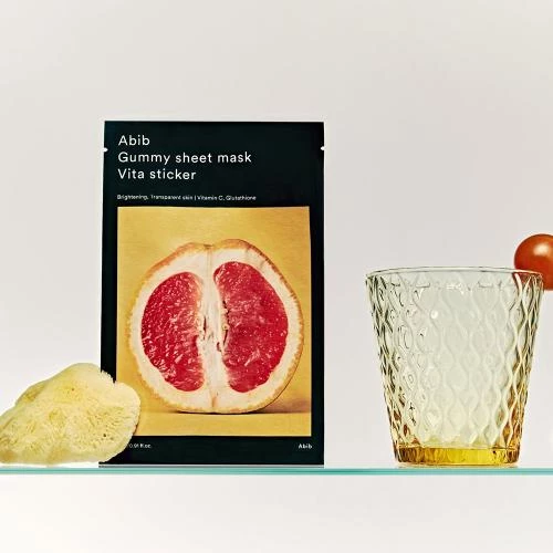 Abib Gummy Sheet Mask Masca de Fata Vita Sticker - Luminozitate si hidratare intensiva, 27 ml