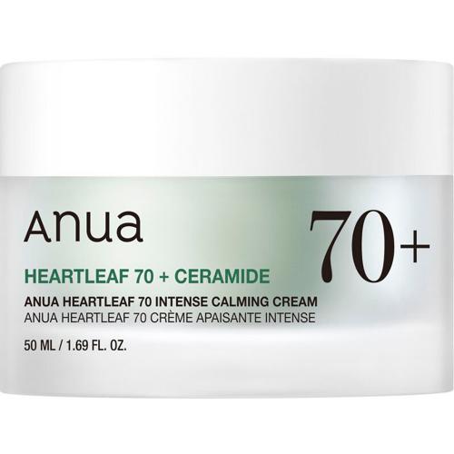ANUA Heartleaf 70 + Ceramide Intense Calming 50 ml - Crema de fata formulata cu Ceramida, Pantenol si apa de Houttuynia Cordata, care contribuie la calmarea pielii sensibile si la metinerea hidratarii