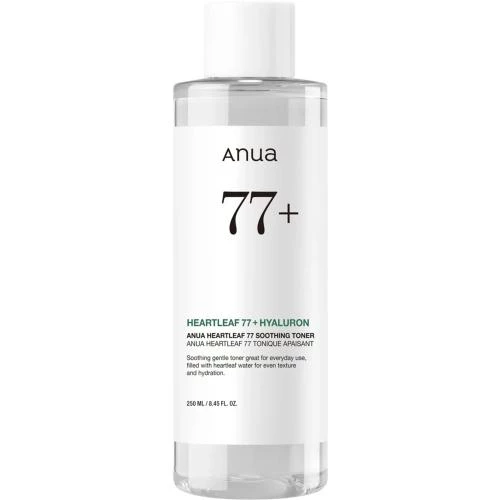 ANUA Heartleaf 77% Toner Calmant Anti-Roseata - Calmare, Hidratare si Control Sebum 250 ml