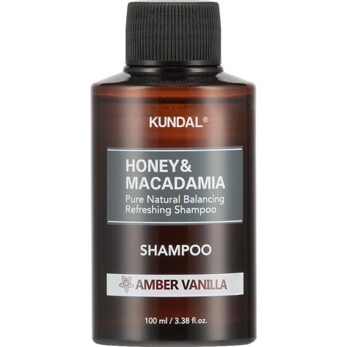 KUNDAL Honey si Macadamia Nature Shampoo sampon Amber Vanilla - hidratare si stralucire, 100 ml