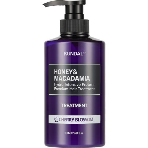 KUNDAL Honey si Macadamia Protein Treatment Masca de Par Cherry Blossom - hidratare si reparare, 500 ml
