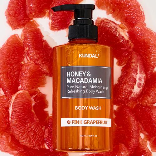 Honey & Macadamia Pure Body Wash Gel de dus Pink Grapefruit 500 ml