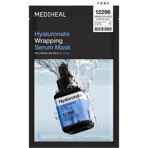 MEDIHEAL Hyaluronate Wrapping Serum Mak Hydrate Dewy 25 ml - Masca de fata formulata cu hialuronat de sodiu si squalan, care contribuie la hidratarea pielii si la metinerea apei in piele
