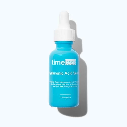 Timeless Skin Care Pure Line Ser pentru Fata Acid Hialuronic si Vitamina C - Hidratare Intensa si Luminozitate, 30 ml