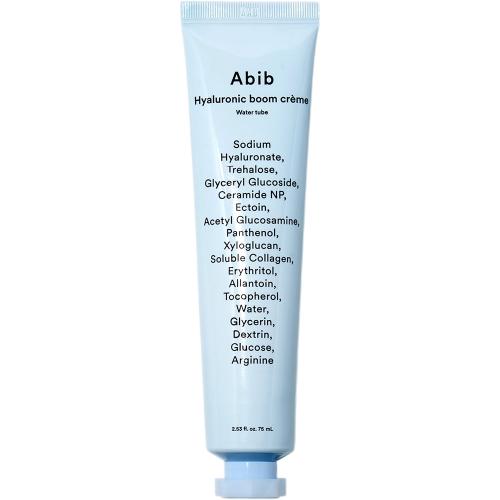 ABIB Hyaluronic Boom Creme Water Tube 75 ml - Crema de fata formulata cu acid hialuronic si pantenol, care contribuie la hidratarea pielii si la metinerea confortului cutanat