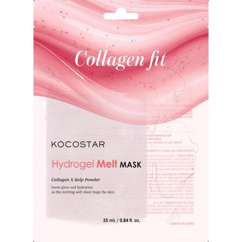 KOCOSTAR Hydrogel Melt Mask Collagen, 25 ml - Masca de fata formulata cu Plant Collagen si extract de kelp, care contribuie la hidratarea pielii si la metinerea aspectului luminos al tenului
