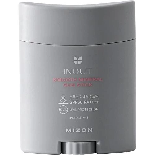 MIZON Inout Smooth Mineral Stick protectie solara fata si corp - SPF50 PA++++ hidratare si iluminare, 26 gr