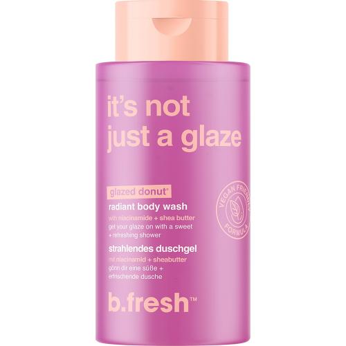 B.fresh It s Not Just a Glaze Body Wash, 473 ml - gel de dus formulat cu niacinamida si unt de shea, care contribuie la curatarea pielii si la mentinerea confortului cutanat