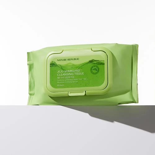 Nature Republic Jeju Sparkling Cleansing Tissue – Șervețele demachiante 50 buc