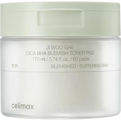 Ji Woo Gae Cica BHA Blemish Toner Pad Toner de fata dischete 60 buc