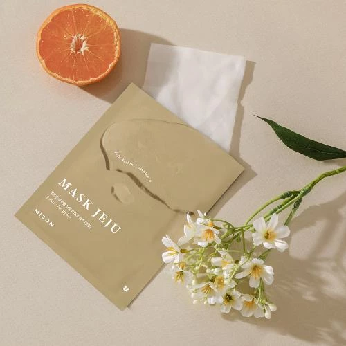 Mizon Joyful Time Mask Jeju Lotus – Mască de față iluminatoare cu extract de lotus, 23g