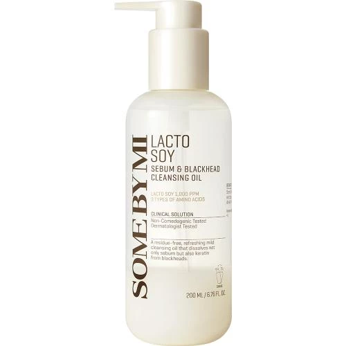 SOME BY MI Lactosoy Sebum and Blackhead Cleansing Oil ulei de curatare - curatare si hidratare si calmare, 200 ml