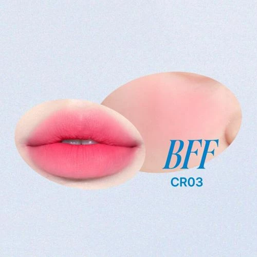 FWEE Lip & Cheek Blurry Pudding Pot CR03 BFF – Nuanțator 2-în-1 pentru buze și obraji, cu breloc pentru retușuri rapide, 5 gr