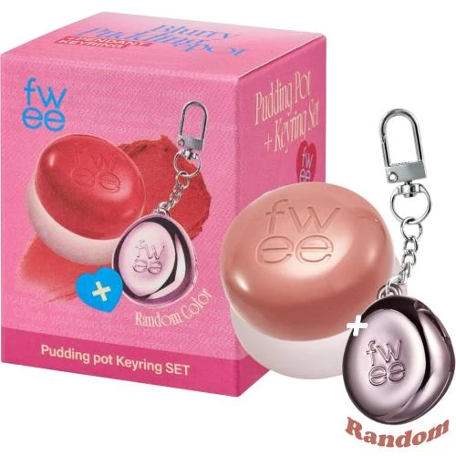 FWEE Lip & Cheek Blurry Pudding Pot ND02 Like – Nuanțator 2-în-1 pentru buze și obraji, cu breloc pentru retușuri rapide, 5 gr