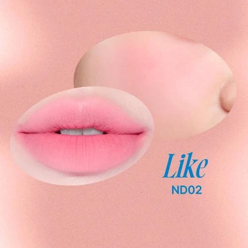 FWEE Lip & Cheek Blurry Pudding Pot ND02 Like – Nuanțator 2-în-1 pentru buze și obraji, cu breloc pentru retușuri rapide, 5 gr