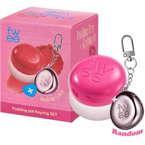 FWEE Lip & Cheek Blurry Pudding Pot PK01 Baby – Nuanțator 2-în-1 pentru buze și obraji, cu breloc pentru retușuri rapide, 5 gr