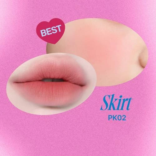 FWEE Lip & Cheek Blurry Pudding Pot PK02 Skirt – Nuanțator 2-în-1 pentru buze și obraji, cu textură mousse și finish mat catifelat