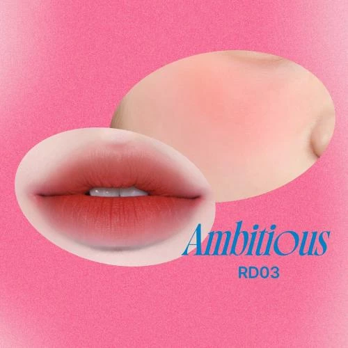 FWEE Lip & Cheek Blurry Pudding Pot RD03 Ambitious – Nuanțator 2-în-1 pentru buze și obraji, cu textură mousse și finish mat catifelat