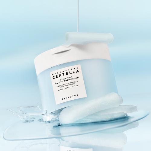 Madagascar Centella Hyalu-Cica Jelly-Fit Ampoule Pad Toner de fata dischete 60 buc