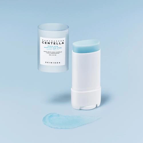 SKIN1004 Madagascar Centella Hyalu-Cica Silky-fit Stick pentru Față SPF 50+, 20 g | Protecție Solară și Hidratare Intensivă