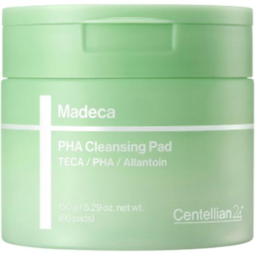 CENTELLIAN24 Madeca PHA Cleansing Pad - dischete demachiante formulate cu Centella Asiatica (TECA) si PHA (Gluconolactona), care contribuie la indepartarea machiajului, impuritatilor si excesului de sebum si la metinerea aspectului proaspat si uniform al pielii - 60 buc