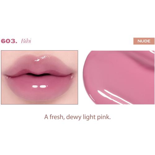 LAKA Maxi Glayer Tint - nuantator pentru buze formulat cu pigmenti de culoare semitransparenti si polimeri filmogeni, care contribuie la aplicare uniforma si la metinerea claritatii luciului - 3.8 gr - 603 Bibi